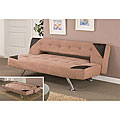Modern Microfiber and Bi-cast Leatherette Sofa Bed