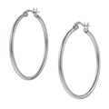 Stainless Steel Round Hoop Earrings