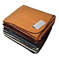 The Cashmere Showroom Bamboo Velvet Whipstitch Throw Blanket