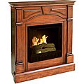 Macon Brown Mahogany Gel Fuel Fireplace
