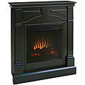 Macon Black Electric Fireplace