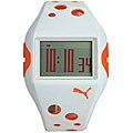 Puma Flow Women's White/ Orange Rubber Strap Watch