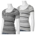 Sweet Child Junior's Print 5-button Henley Top