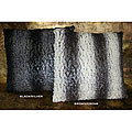 Ombre Tiger Bird Feather Pillow