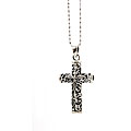 Sterling Silver Filigree Cross Necklace