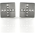 Stainless Steel Cubic Zirconia Plus Earrings
