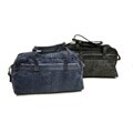 Piel Leather Denim Duffel Bag
