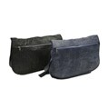 Piel Leather Denim-look Messenger Bag