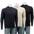 Tehama Men's V-neck Cable Cashmere Sweater