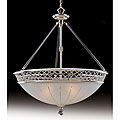Cristallo 5-light Frosted Glass Large Bowl Pendant
