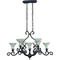 Pienza 7-light Ebony Pearl Chandelier