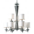 Accolade Brushed Steel 9-light Chandelier