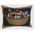 Noah's Sleigh Ride Tapestry Pillows (Set of 2)
