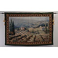 Vineyard Vista Wall Tapestry with Rod and Tassels