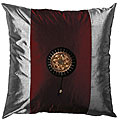 Crimson/ Silver Decorative Cushion Cover