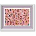 Sarah Battle 68 Teddy Bears Framed Art Print