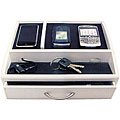 White Charging Station with Drawer 
