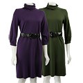 Ellen Tracy Women's Petite Turtleneck Dress