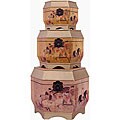 Set of 3 Golden Victory Storage Boxes (China)