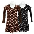 Jonathon Martin Girl's Long-sleeve Polka Dot Dress