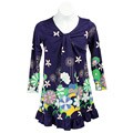 Hype Children's Flower Pattern Long-sleeve Dress