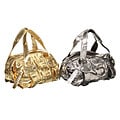 Gustto Metallic Snakeskin Baca Handbag