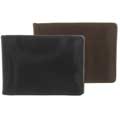 Boston Traveler Leather Bi-fold Money Clip