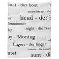 250 German Word Shower Curtain