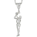 Sterling Silver Basketball Star Necklace