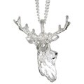 Sterling Silver Deer Hunter Necklace