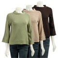 Cullen Women's Cashmere 3/4-sleeve Sweater