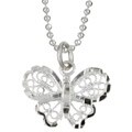 Sterling Silver Filigree Butterfly Necklace