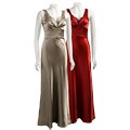 OC by Oleg Cassini Women's Long Charmeuse Dress