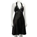 OC by Oleg Cassini Women's Jeweled Halter Dress
