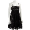 OC by Oleg Cassini Women's Silk Lace Dress