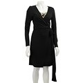 OC by Oleg Cassini Women's Wrap Jersey Dress