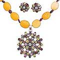 Sterling Silver 'Summer Blossoms' Jewelry Set (India)