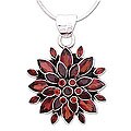 Garnet 'Red Carnation' Necklace (India)