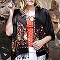 Pashmina 'Midnight Sunflowers' Shawl (India)