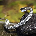Sterling Silver 'Balinese Clover' Bracelet (Indonesia)