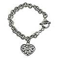 Sterling Silver 'Heart Song' Bracelet (Indonesia)