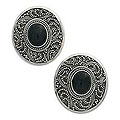 Sterling Silver 'Midnight Beauty' Onyx Earrings (Indonesia)