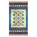 Indo 'Star Struck' Wool and Cotton Rug (5' x 8')