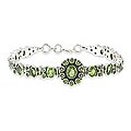 Sterling Silver Peridot 'Happiness' Bracelet (India)