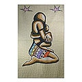 Indo 'Motherhood' Chain-stitched Kashmiri Rug (3' x 5')