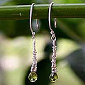 Peridot 'Cool Green Whirlwind' Earrings (Thailand)