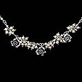 Sterling Silver and Pearl 'Wild Roses' Necklace (Thailand)