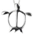Sterling Silver Maui Sea Turtle Necklace