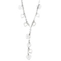 Sterling Silver Heart Drops Necklace