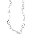 Sterling Silver Square Station Necklace